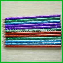Non Toxic Round Wooden Color Pencil with Eraser & Sharpen